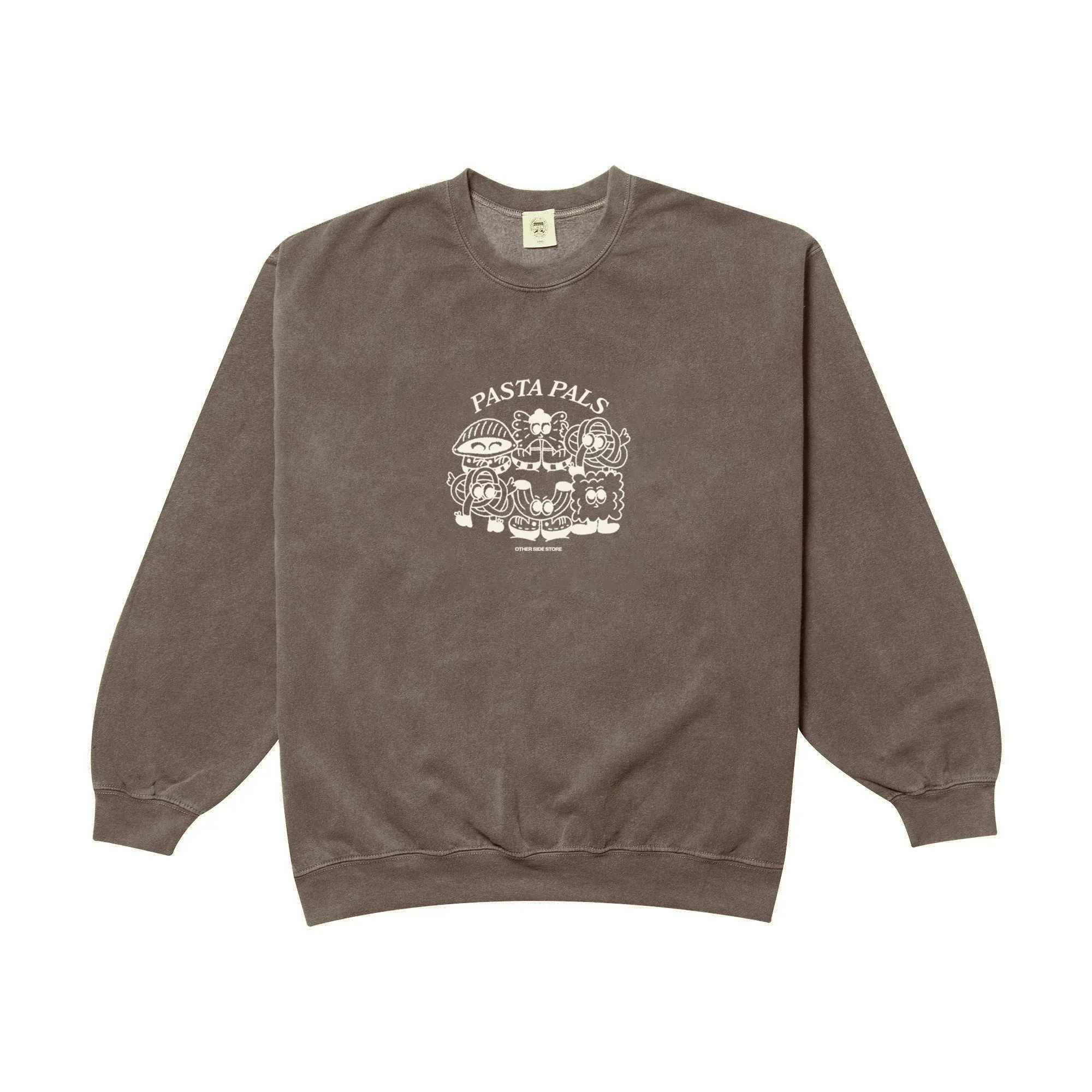 Flexible Fabric Timeless Layer Other Side Store 'Pasta Pals' Sweater - Vintage Washed Chocolate