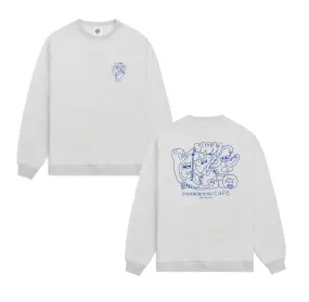 Thermal Lining Wrinkle Free Material Other Side Store 'Underground Cafe' Sweater - Grey