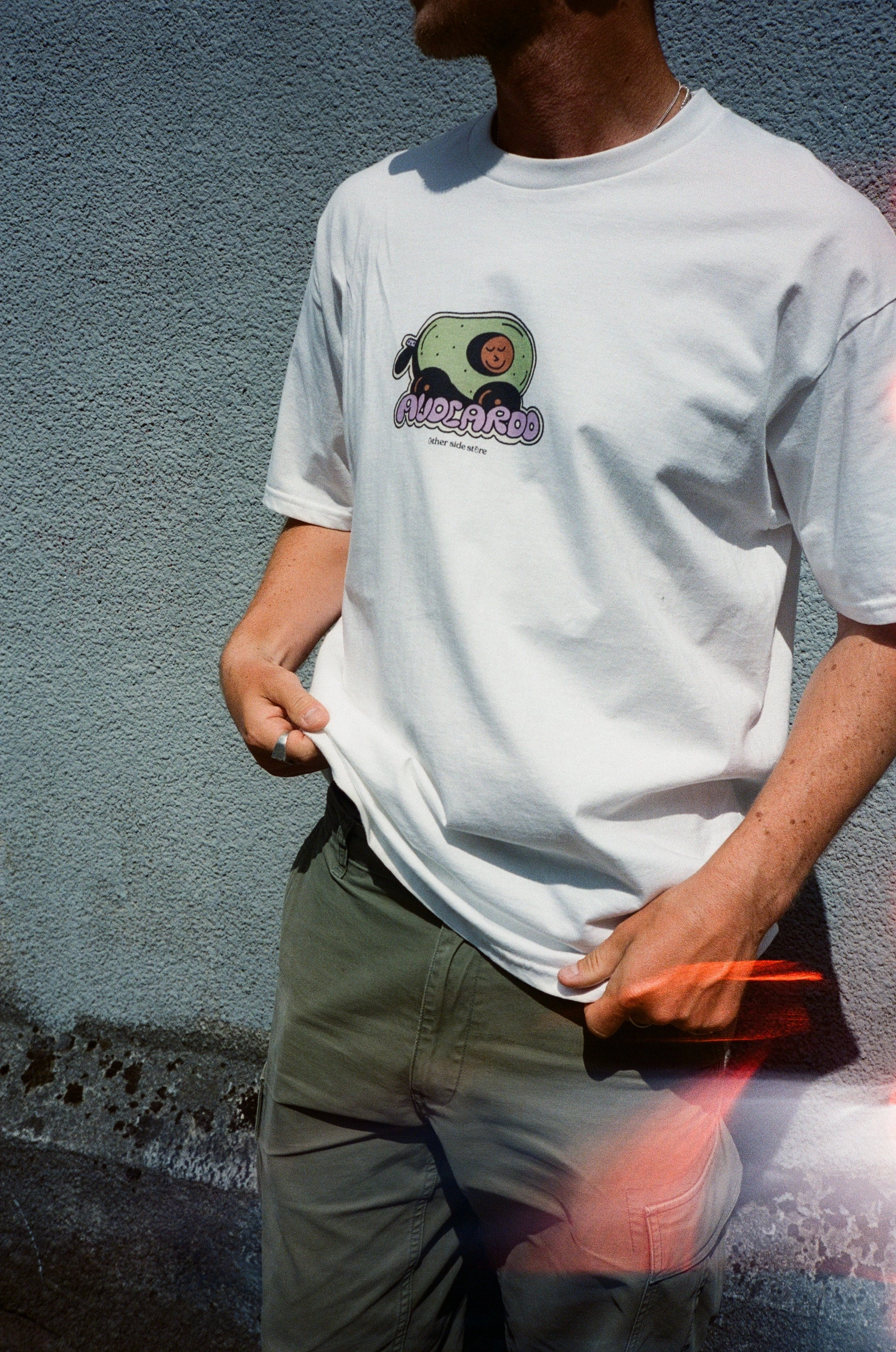Other Side Store 'Avacardo' Tee - White Essential Style Wear Urban Trend Look