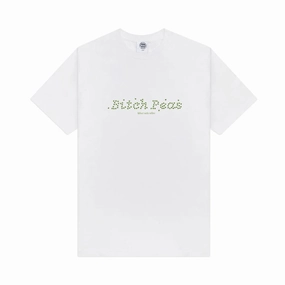 Other Side Store 'Bitch Peas' Tee - White Casual Essentials Wear