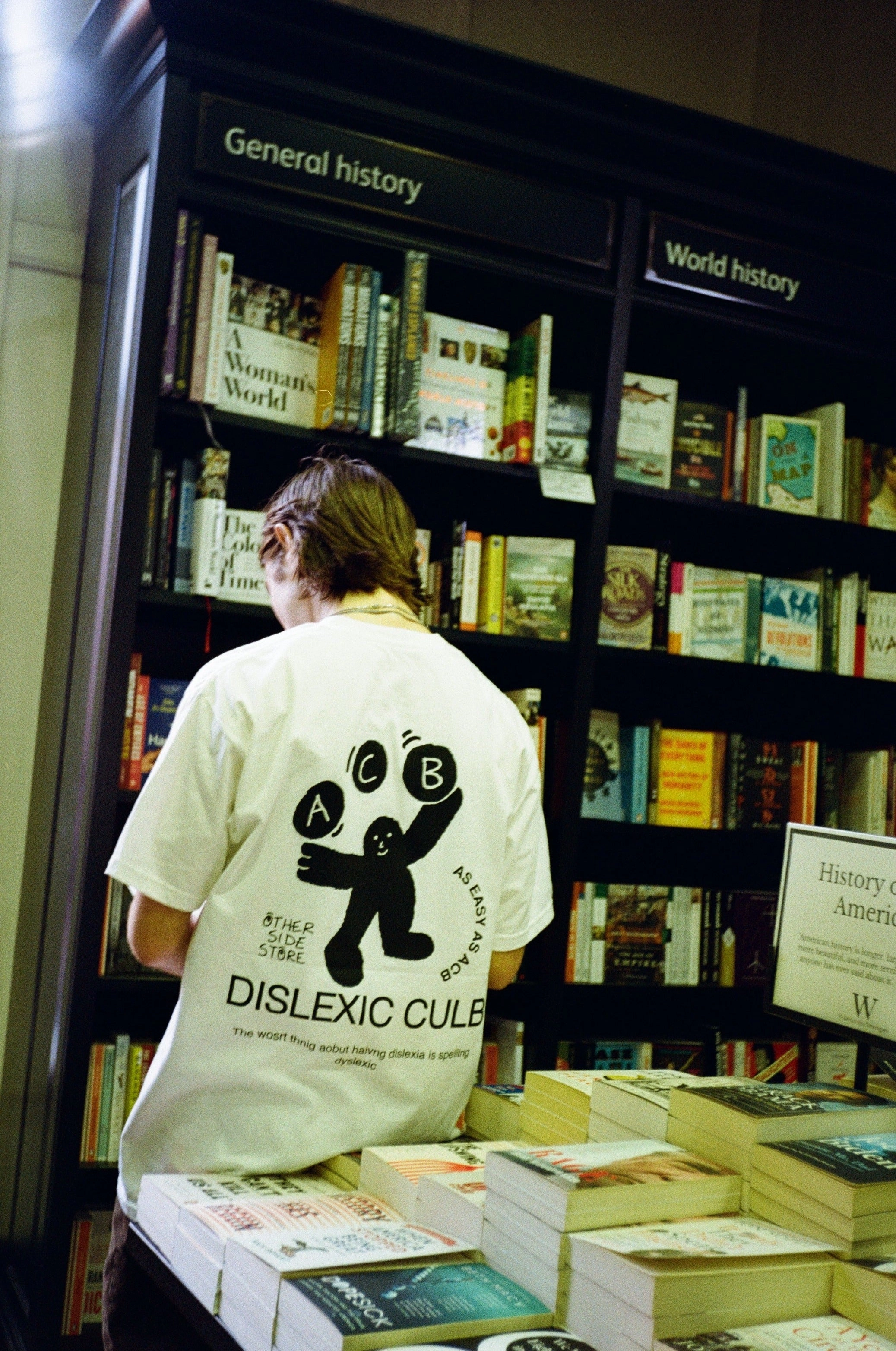 Other Side Store 'Dyslexic Club' Tee - White Urban Fashion Look