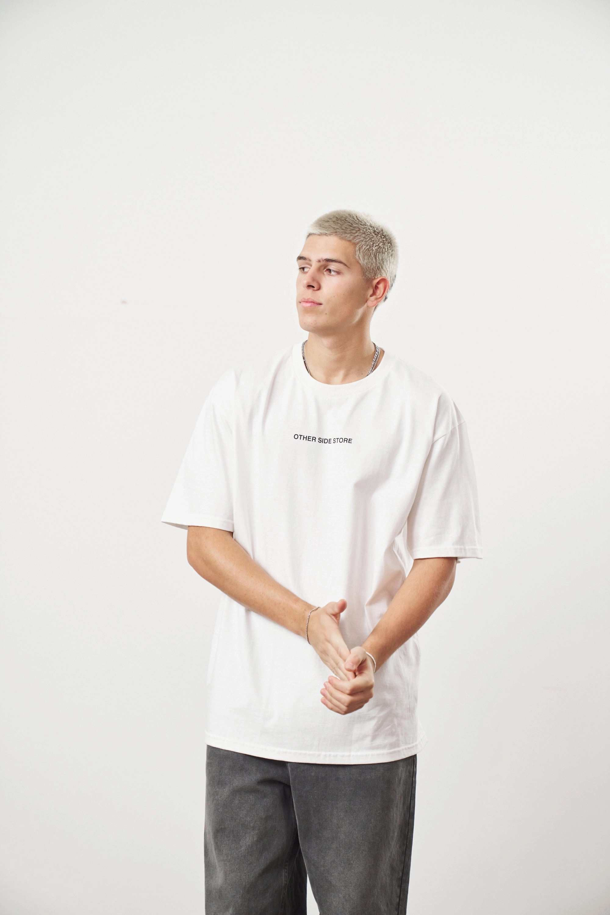 Other Side Store 'High Horse' Tee - White Elderly clothing