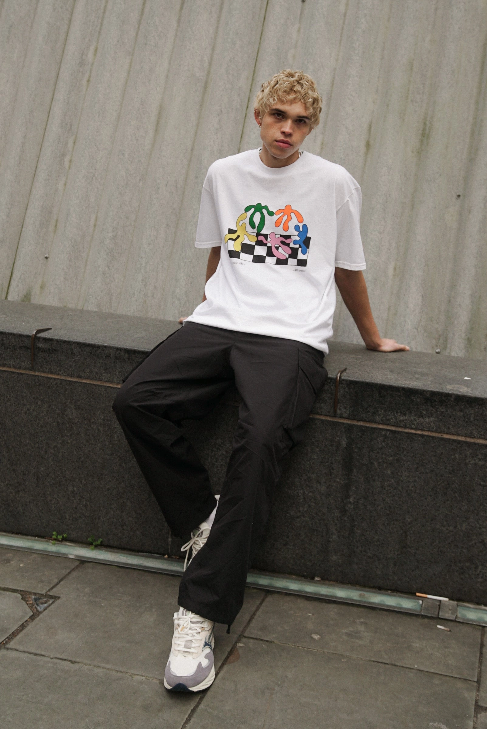 Trendy Basics Other Side Store 'Lets Dance' Tee - White