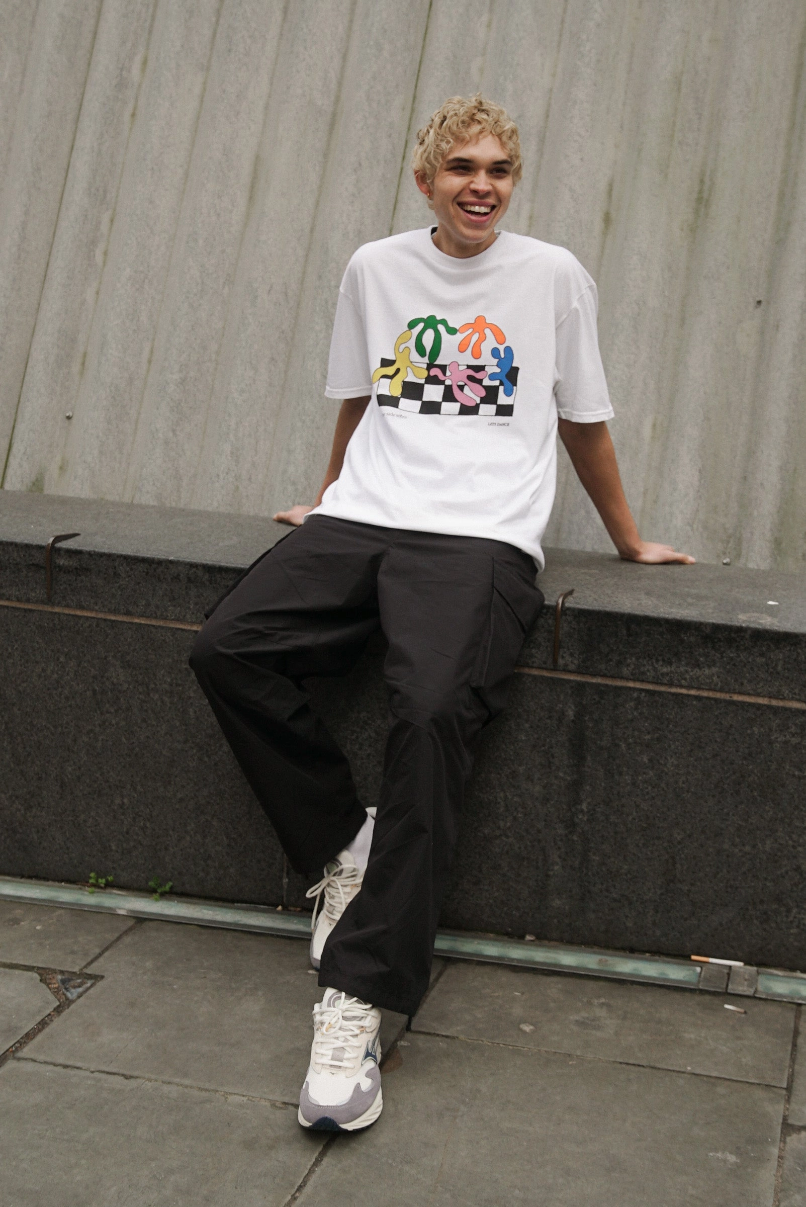 Office Attire Light Style Other Side Store 'Lets Dance' Tee - White