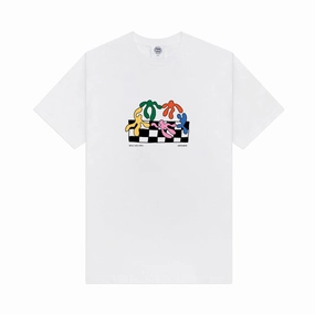Lightweight Weave Other Side Store 'Lets Dance' Tee - White