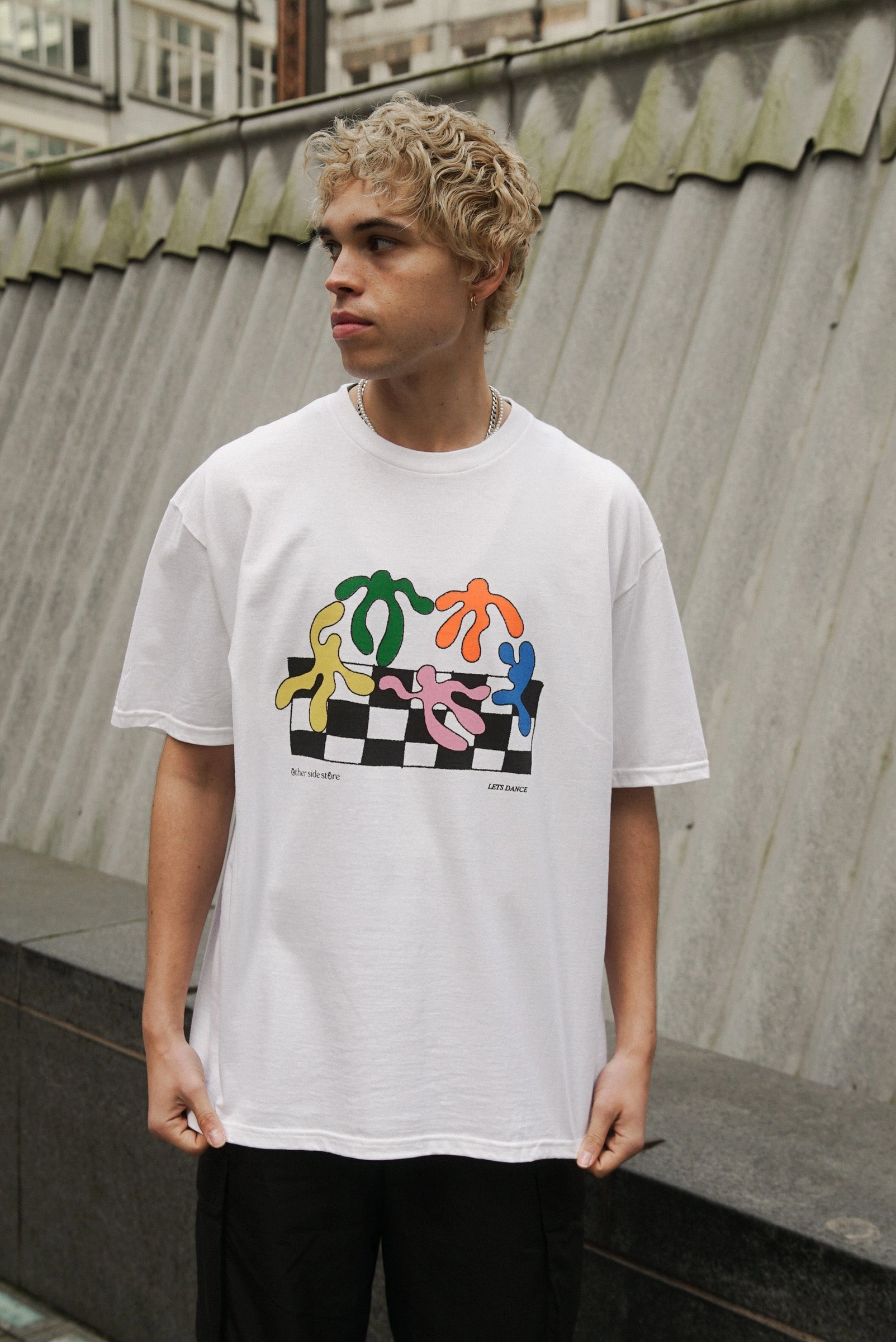 Other Side Store 'Lets Dance' Tee - White Fashionable Piece Outdoor Style