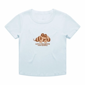 Practical Design Other Side Store 'Love Cwasonts' Baby Tee - Baby Blue