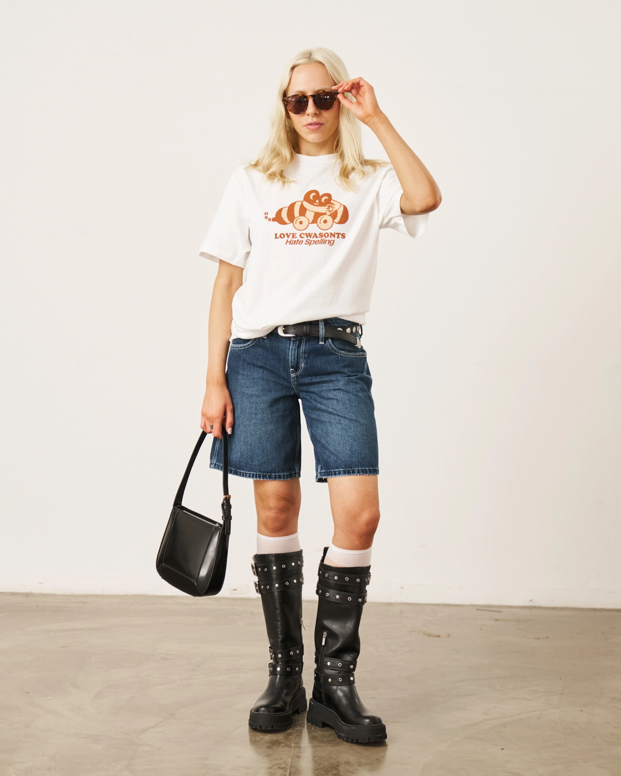 Other Side Store 'Love Cwasonts' Tee - White Flattering Design