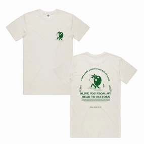 Weekend Style Other Side Store 'O-love-Story' Organic Tee - Vintage White