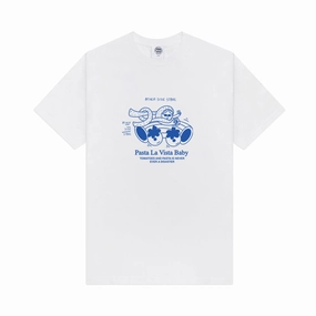 Other Side Store 'Pasta La Vista' Tee - White Leisure Wear Short sleeved breeziness