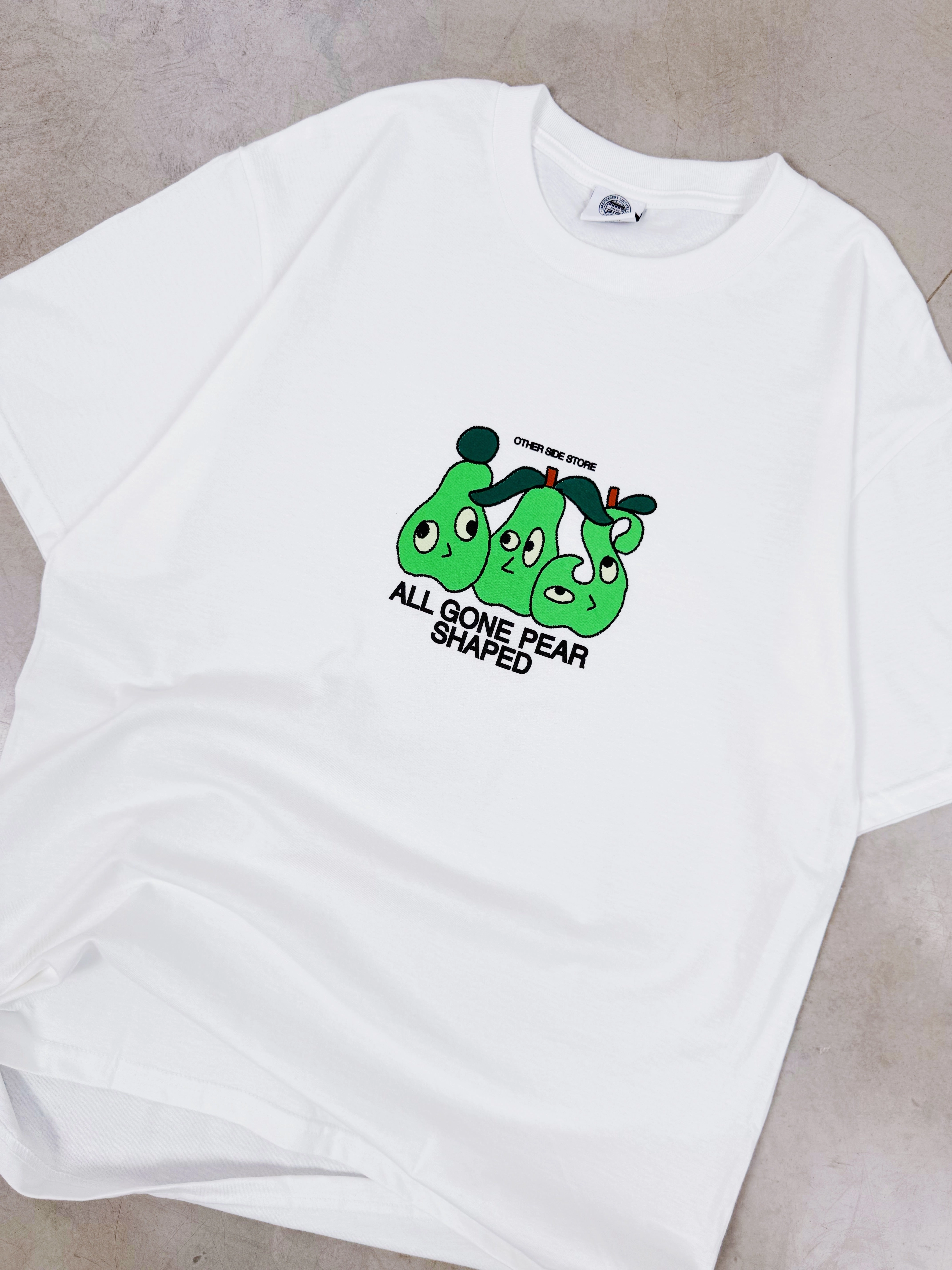 All-Day Comfort Wear Other Side Store 'Pear Shaped' Tee - White