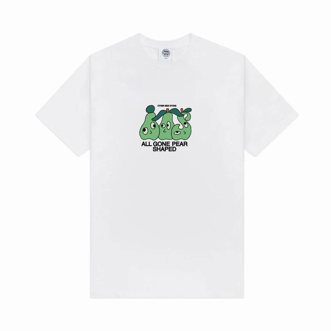 Casual and cool Other Side Store 'Pear Shaped' Tee - White