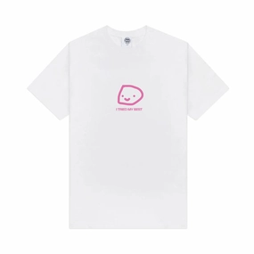 Other Side Store 'Tried My Best' Tee - White Animal Print