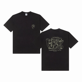 Other Side Store 'Underground Cafe' Tee - Black Relaxed fit wear