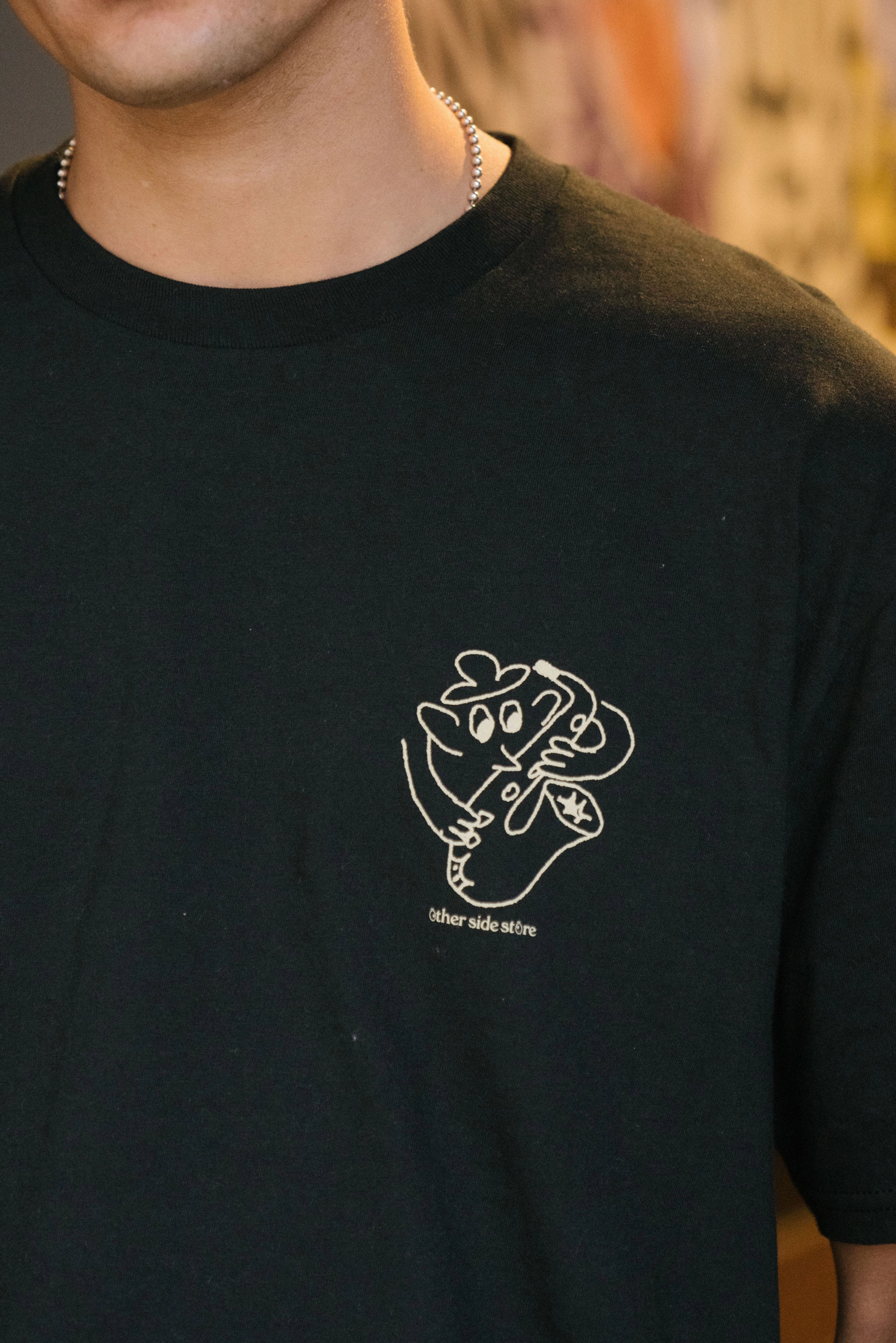 Other Side Store 'Underground Cafe' Tee - Black Timeless Layering