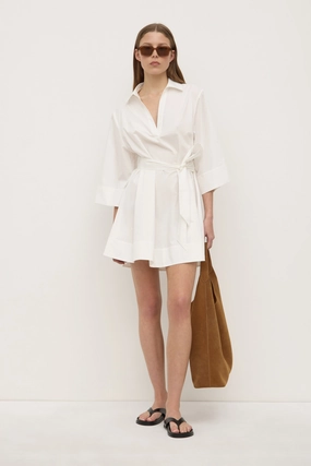 Layered Form Bold Fashion Claire Mini Shirt Dress