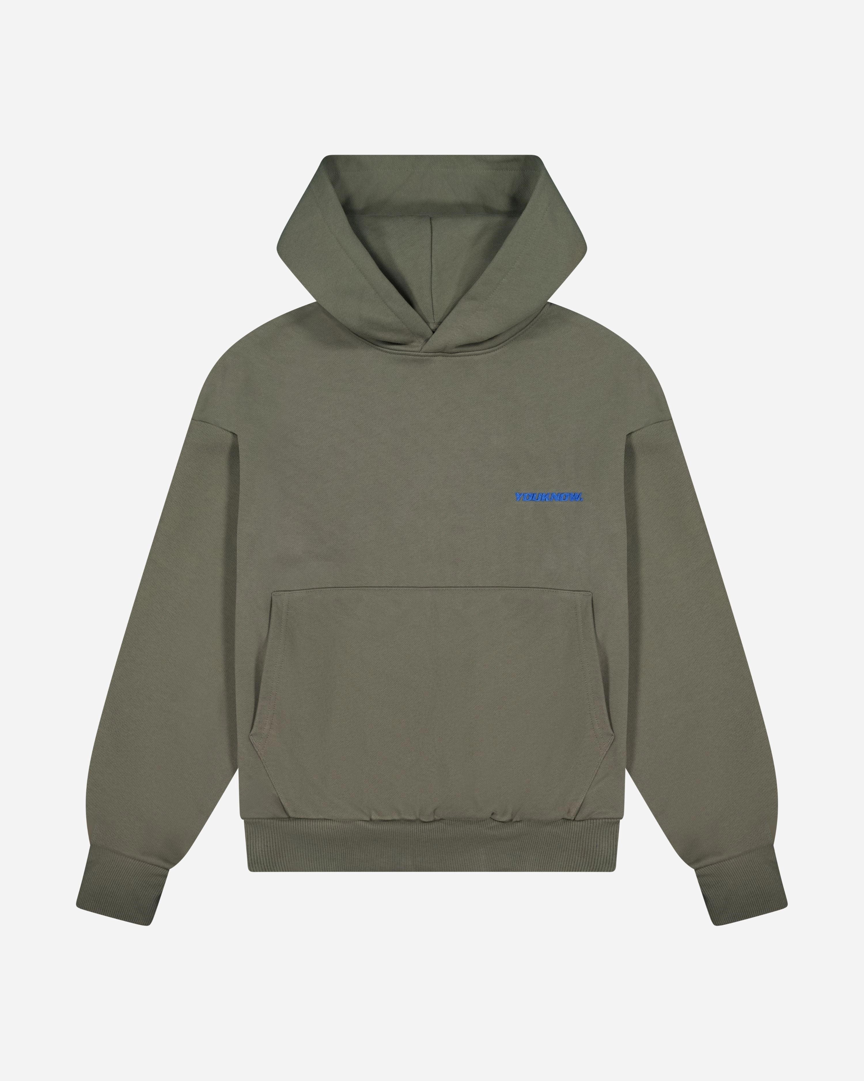 3D Sculpted Hood cafeteria look Outline Icon Hoodie | Pistachio