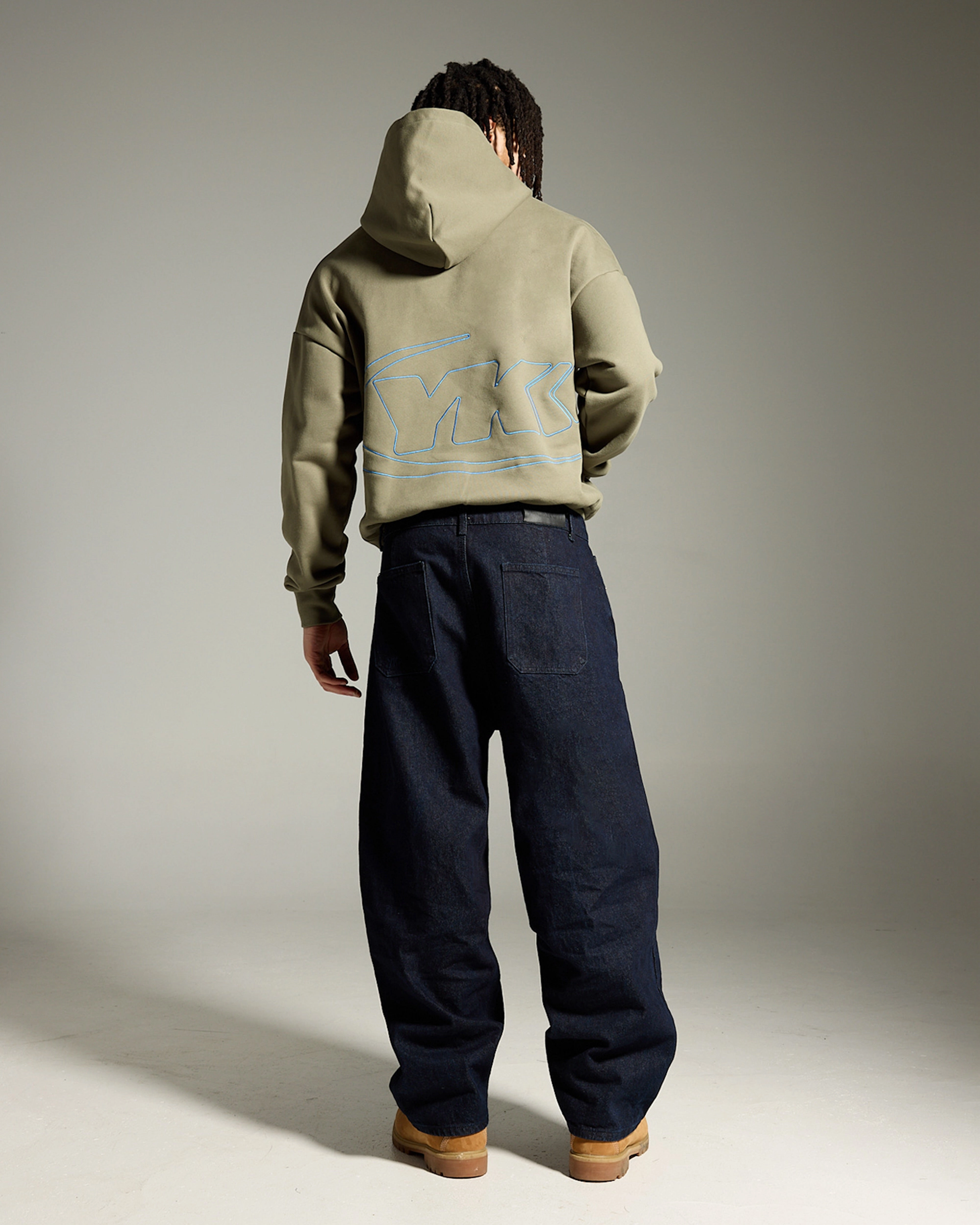Hidden Pocket Zippered Pockets Outline Icon Hoodie | Pistachio