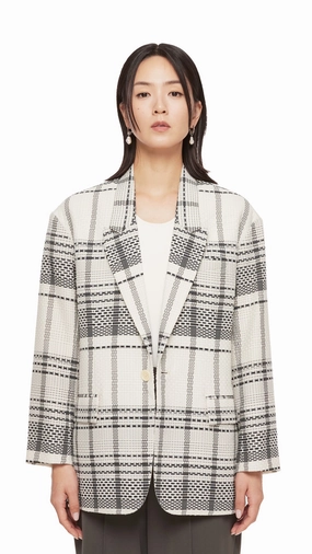 Drop Tail Hem All Season Compatibility Oversized Blazer