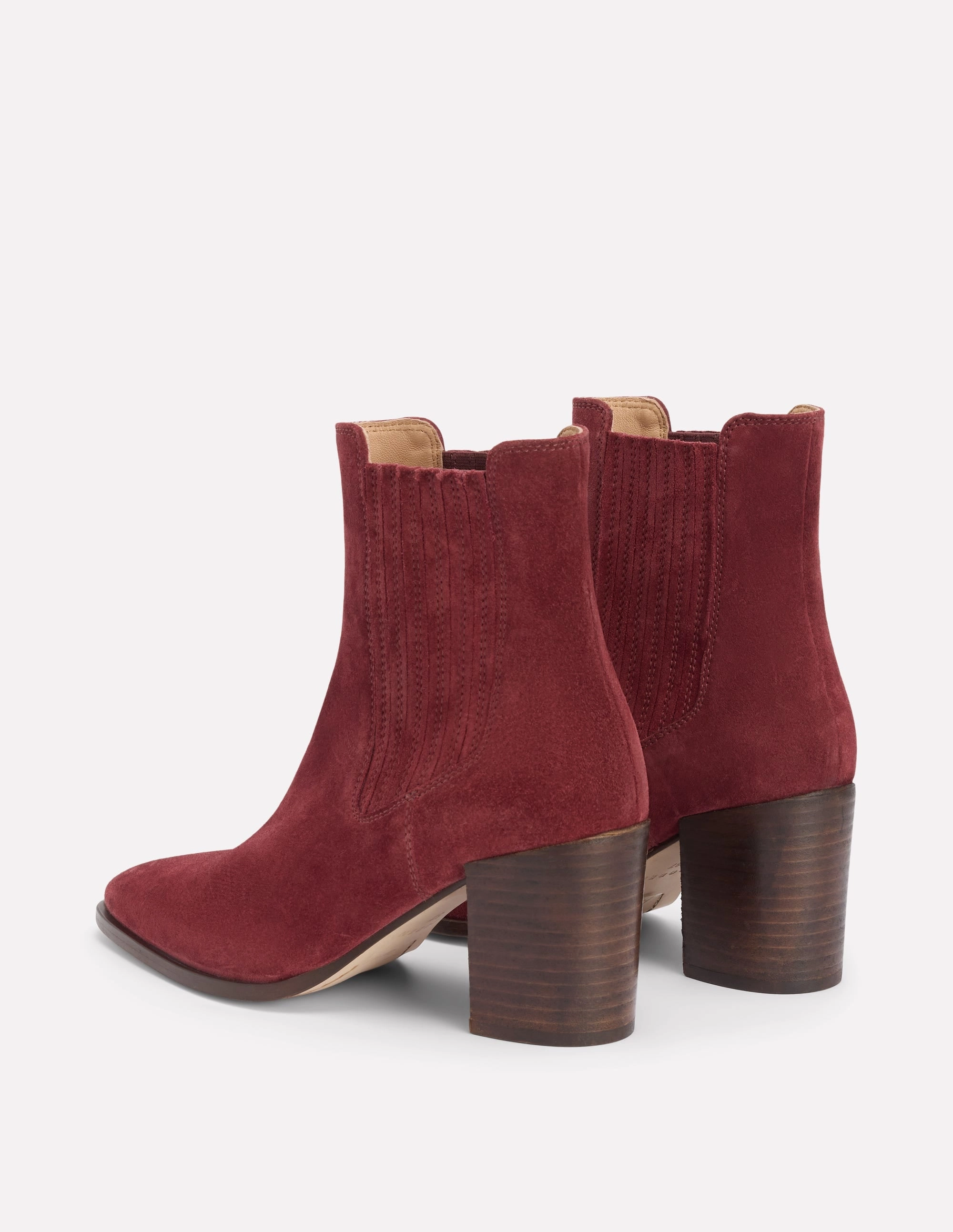ShockAbsorbing Point Casual Ankle Boots-Oxblood