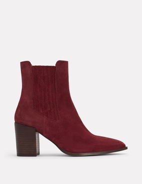 Point Casual Ankle Boots-Oxblood Eva Midsole