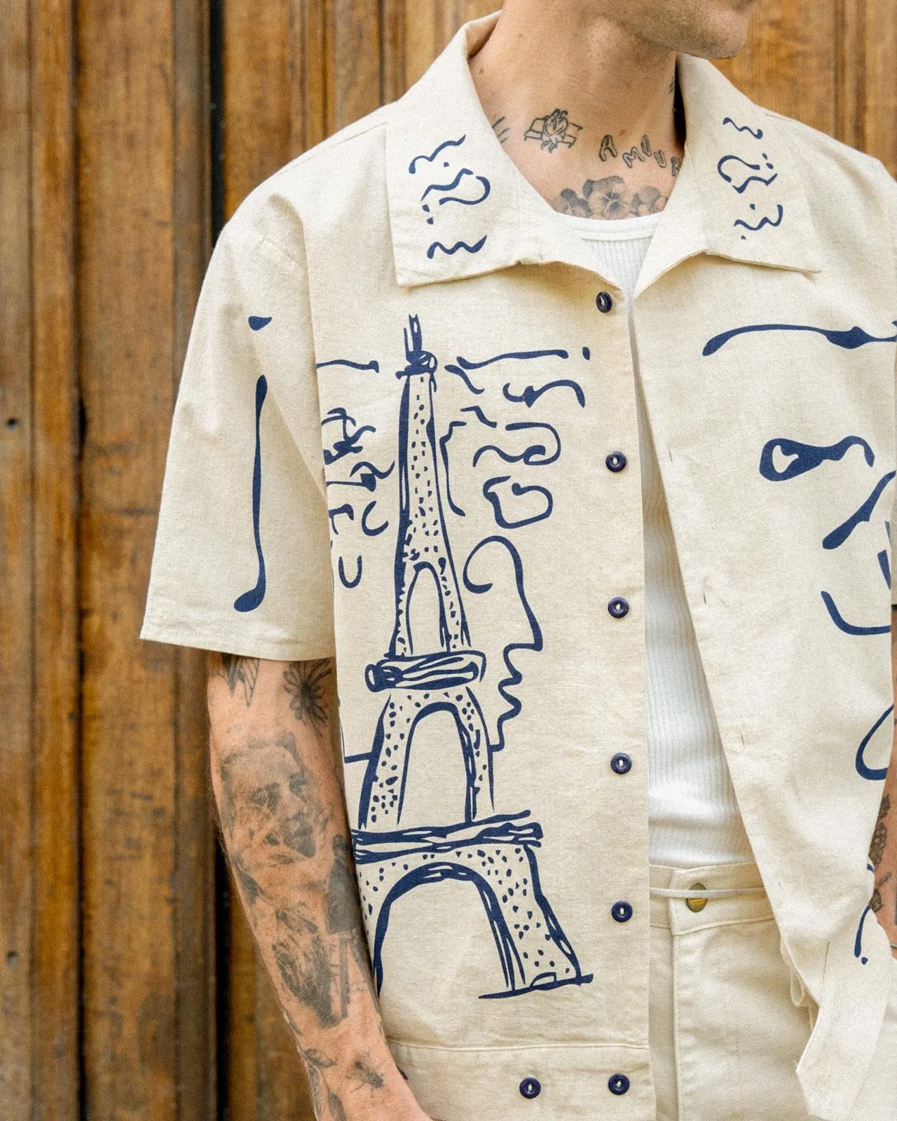 Interview Ready PAINTED IN PARIS SHIRT
