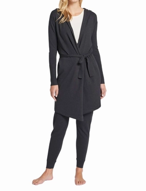Palm Springs Cardigan In Charcoal Snuggle Layers Fashion Essential