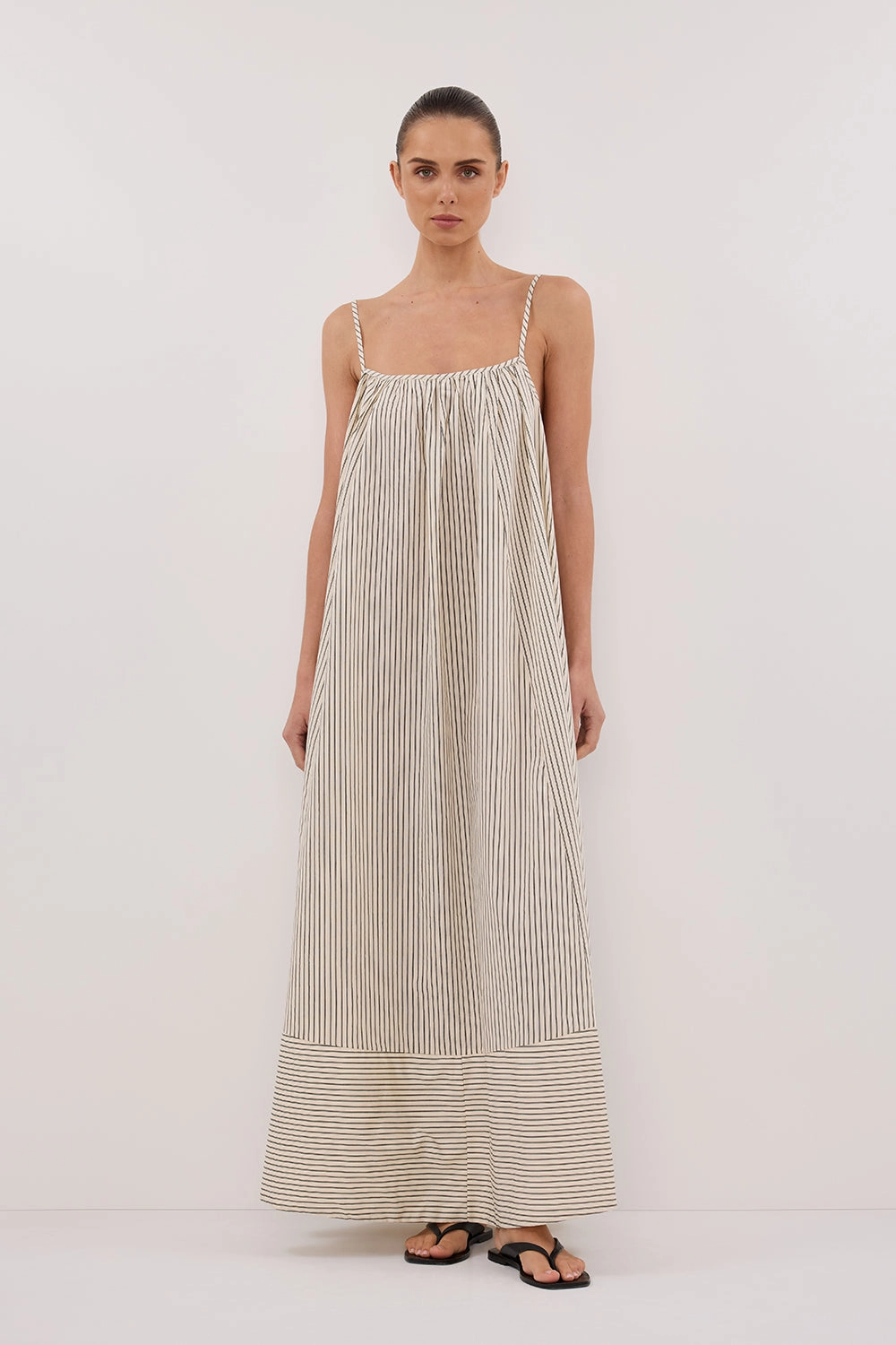 Statement Piece Office Layer PALMA CREAM SILK BLEND MIDI DRESS
