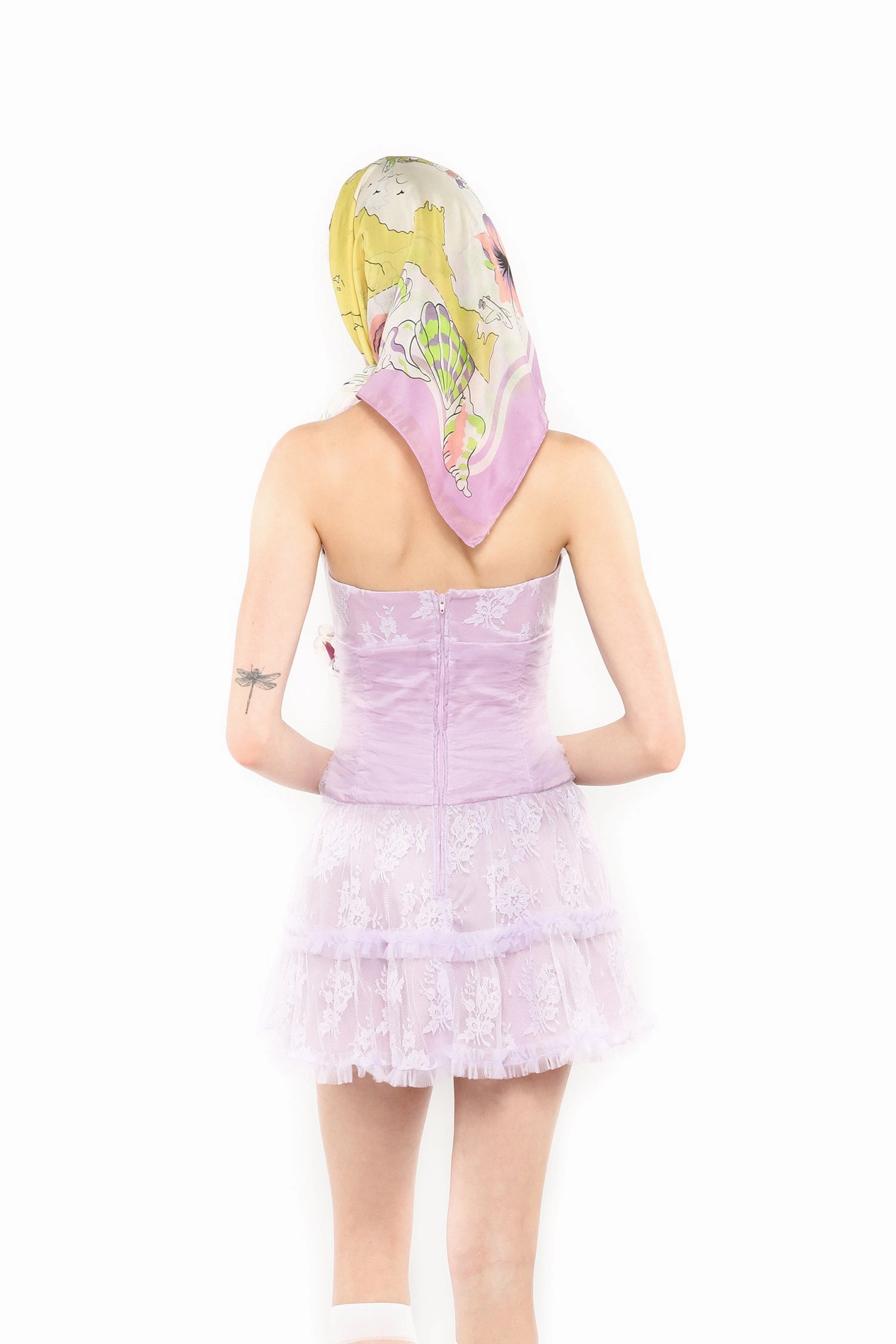 Bohemian style Comfort and style Party Girl Strapless Tulle and Lace Dress