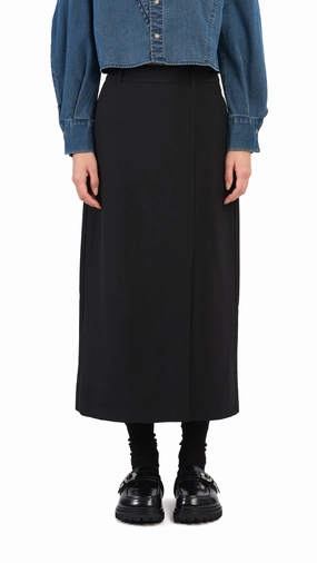 Sturdy Waistband Pencil Skirt With Slit