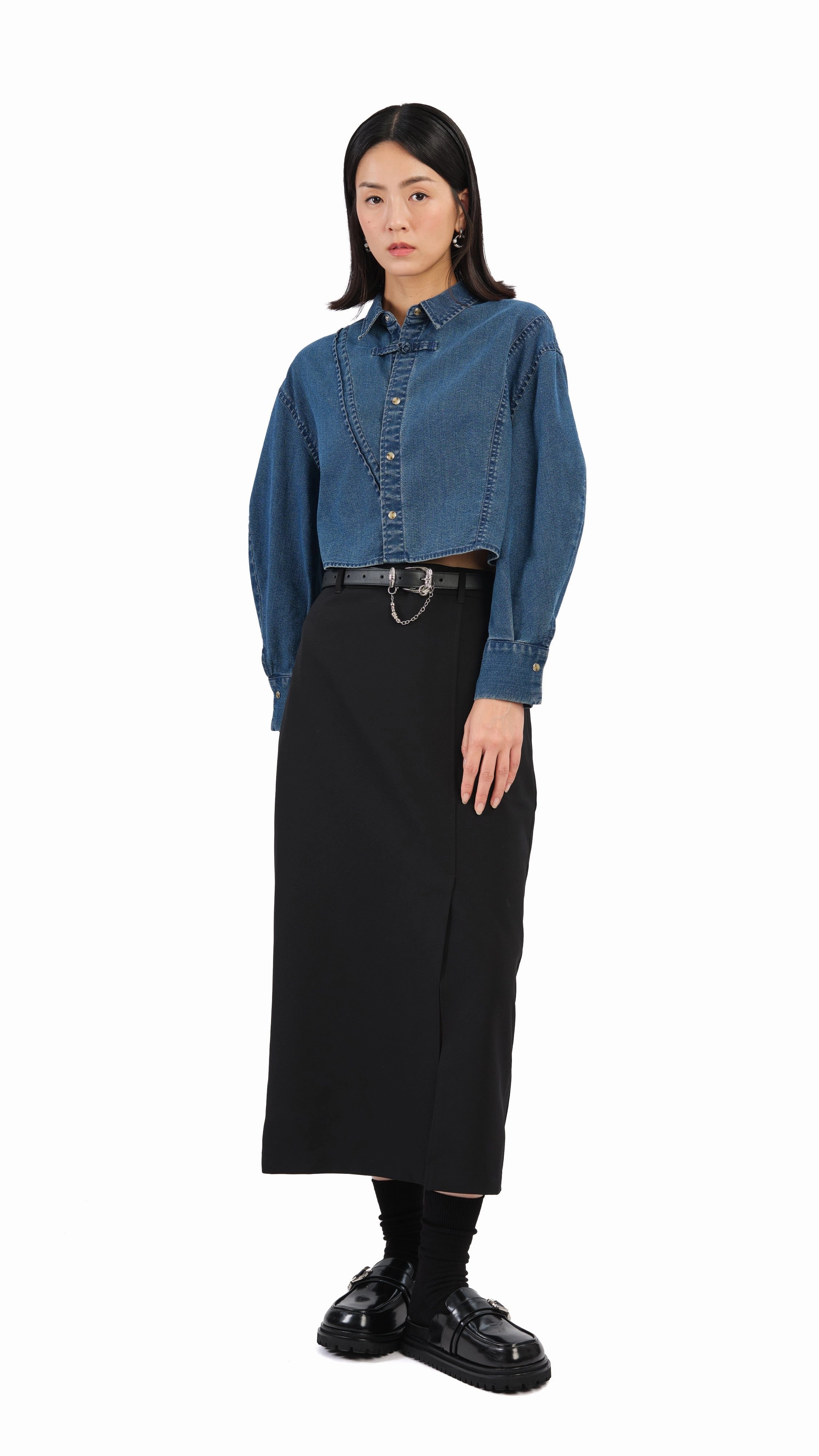 Pencil Skirt With Slit Outfit Mix