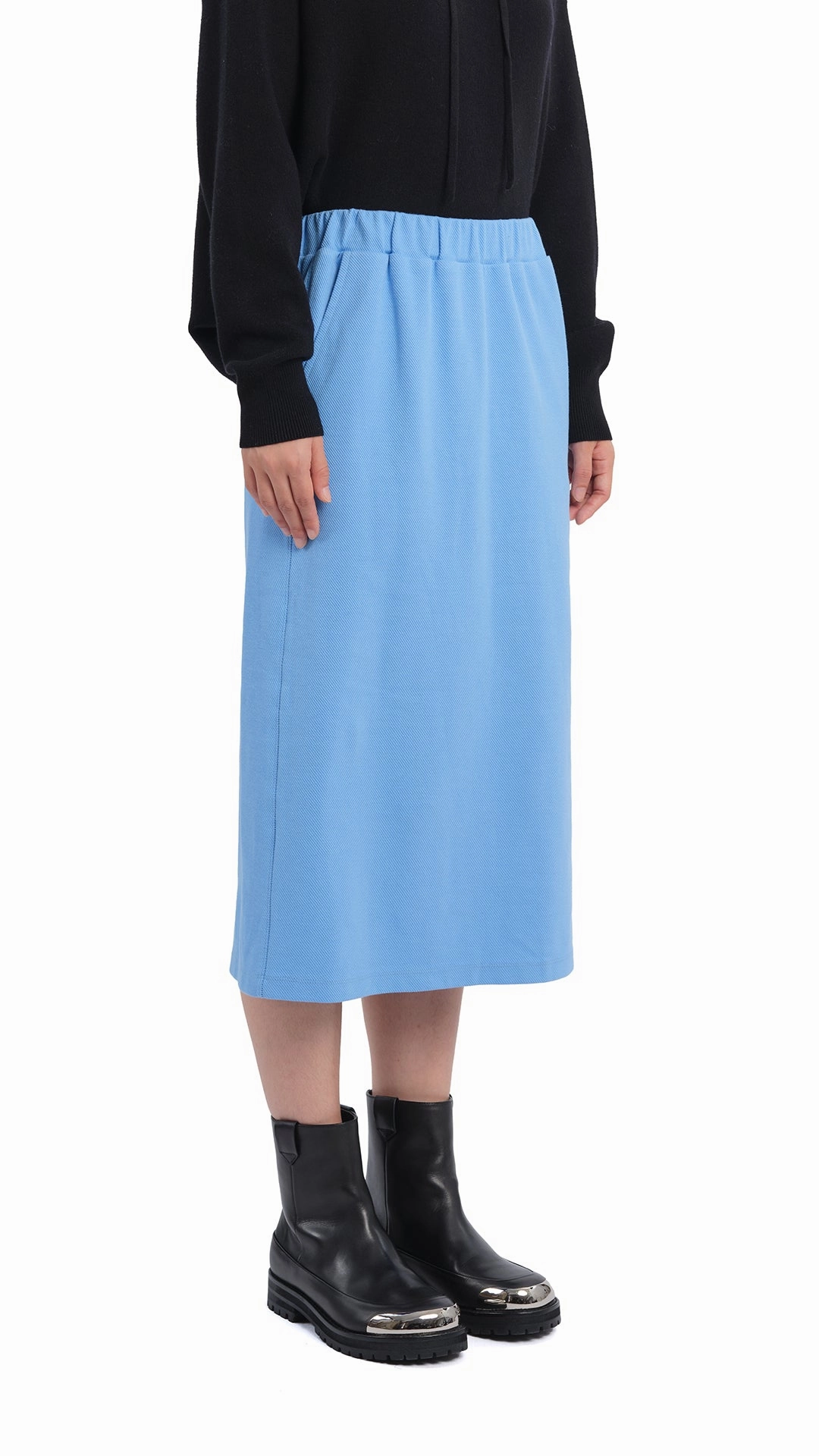 Tailored Cut Pencil Split Skirt