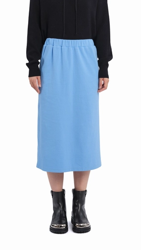 Simple Motion Polished Style Pencil Split Skirt