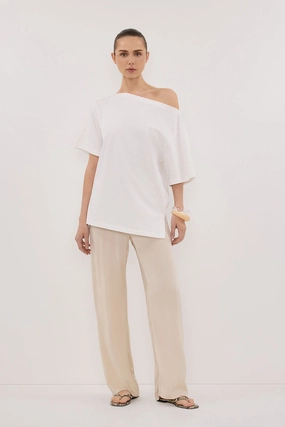 PERCY SANDSTONE SILK PANT TouchscreenCompatiblePockets