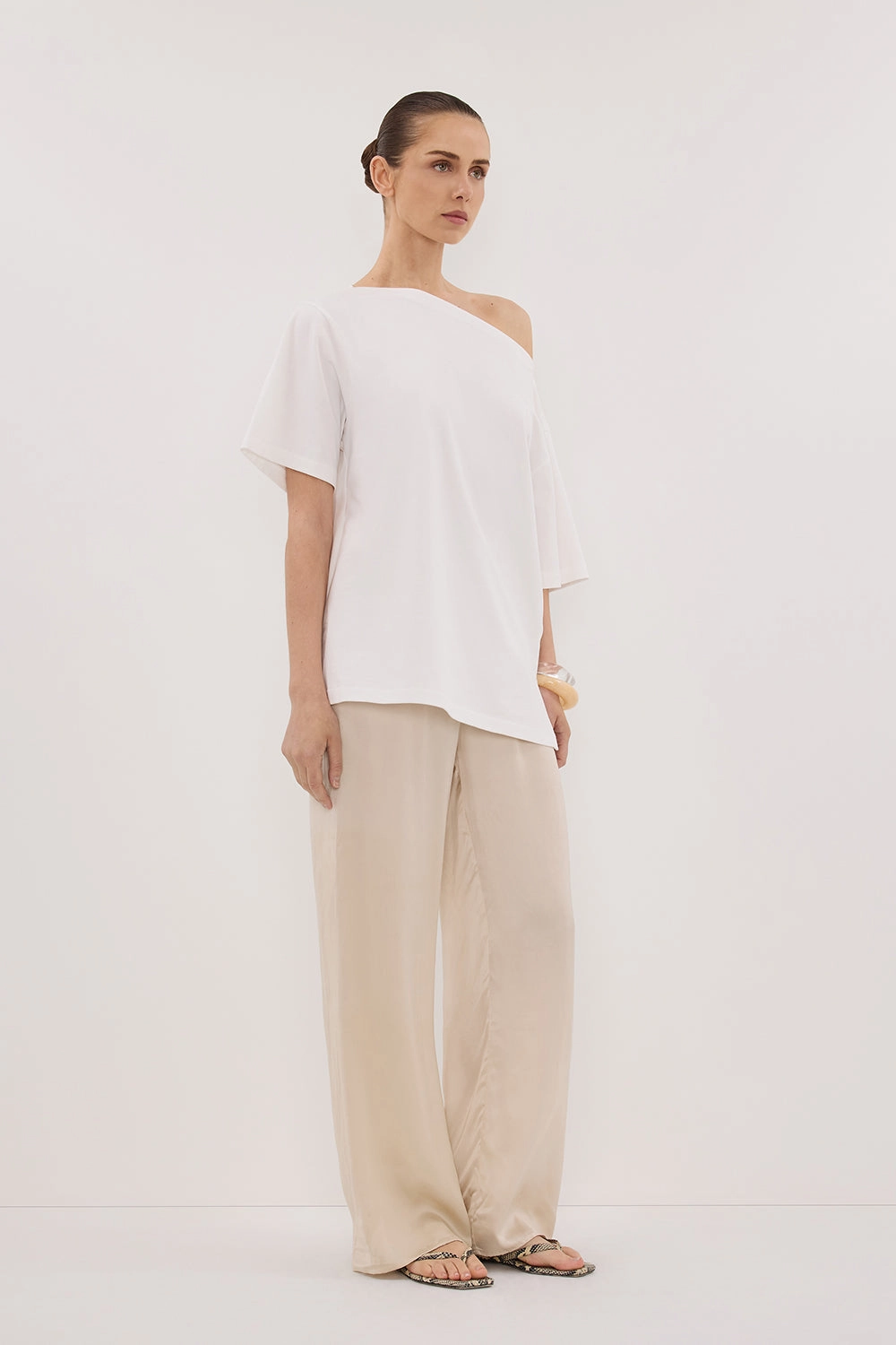 PERCY SANDSTONE SILK PANT Smart Fit