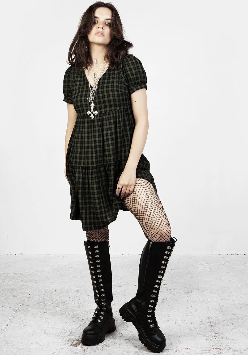 Smile Soft Wrap-Style Terra Mini Smock Dress
