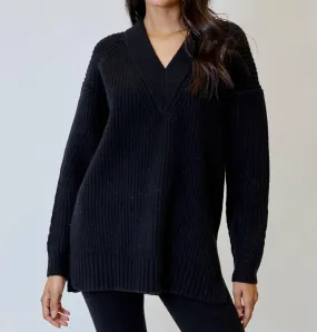 Bailey Sweater In Black Warm Comfort