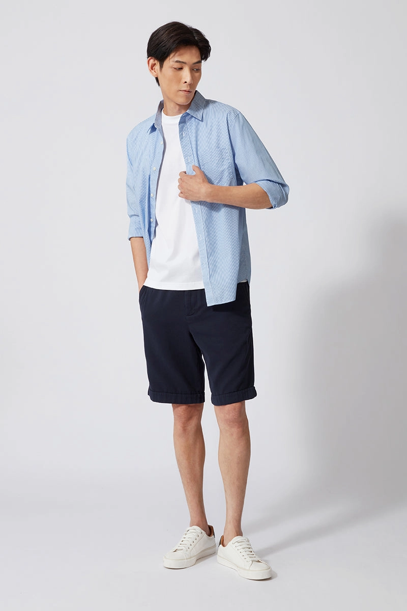 OdorResistant Subtle Details Regal Crew Neck T-Shirt | White WH001Z