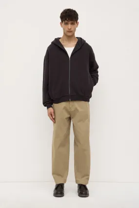 Curved Hemline Hudson Relaxed Zip Fleece Hoodie