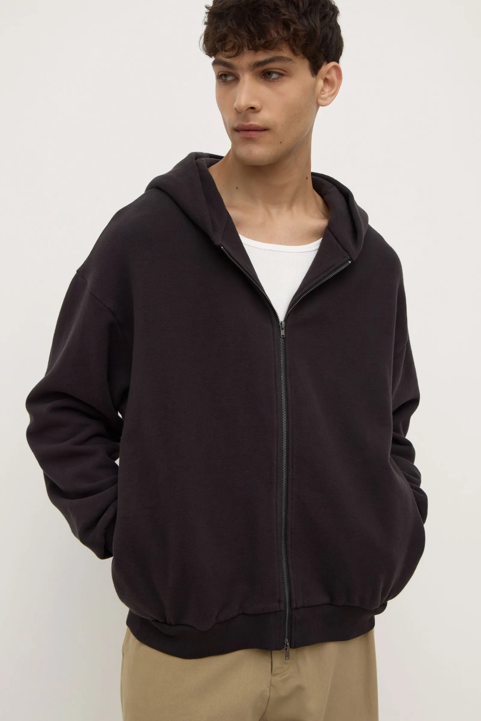 Breathable wear Timeless Comfort Hudson Relaxed Zip Fleece Hoodie