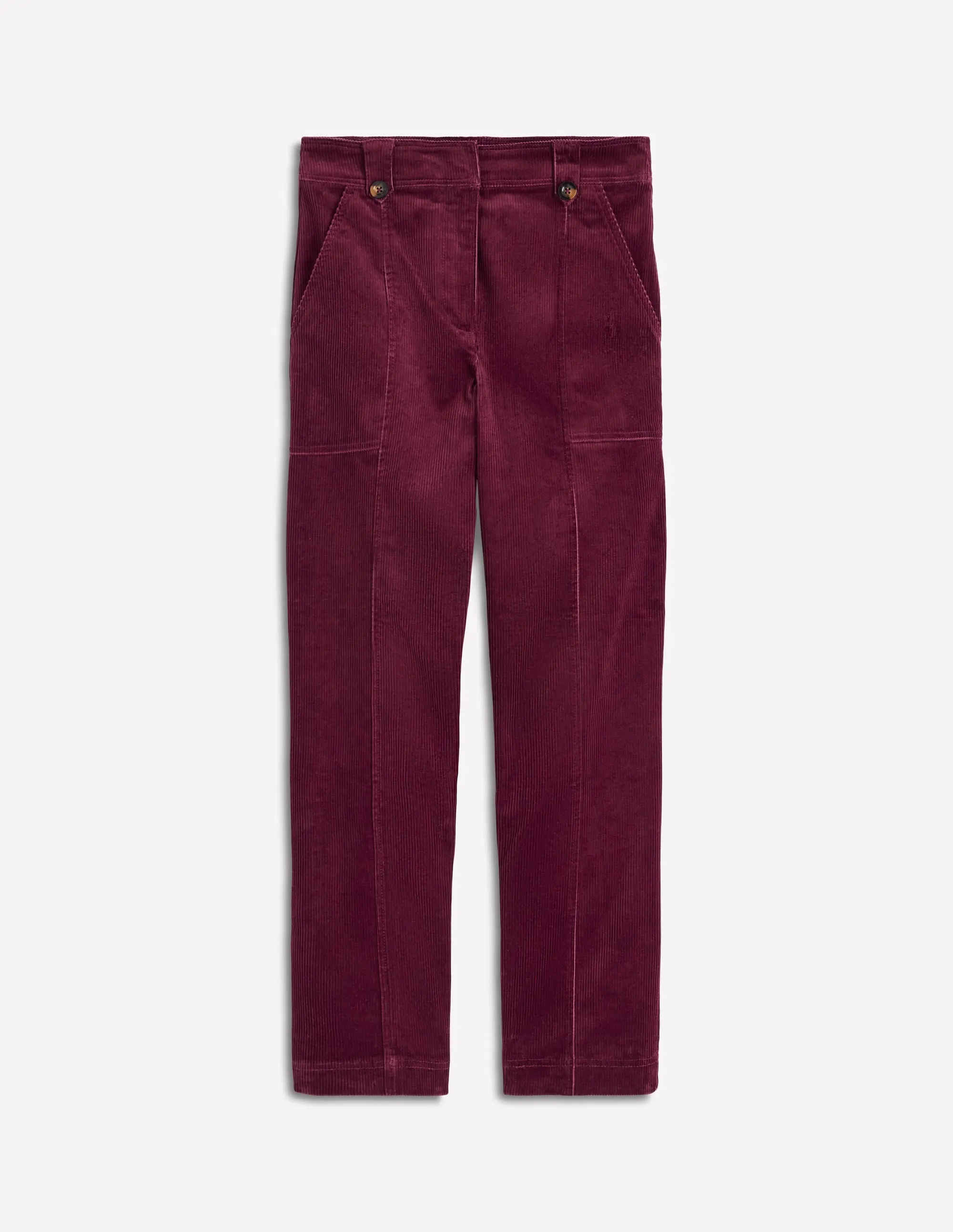 Layering Piece Pimlico Cord Trousers-Deep Wisteria