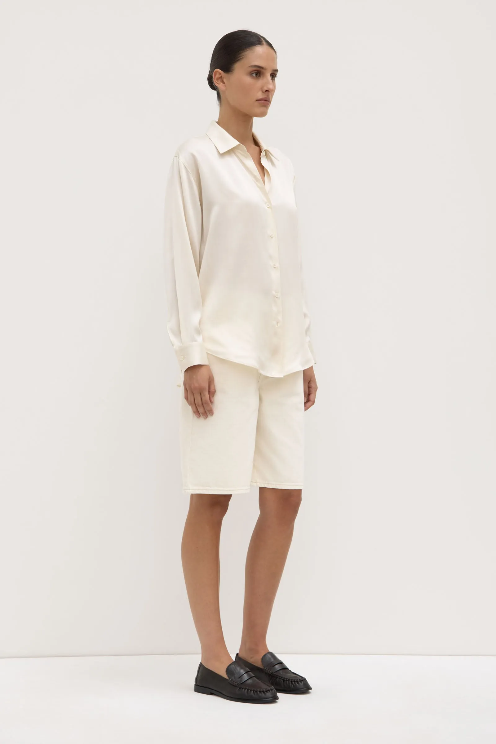 Pippa Silk Shirt Moisture Wicking Material Streamlined Design