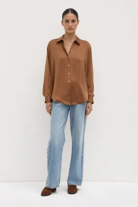 Pippa Silk Shirt Cruise Collection Metallic Finish