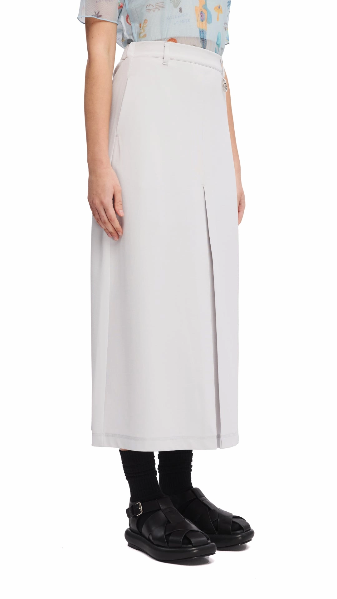 Pleated Midi Skirt Everyday Style Summer Picnic