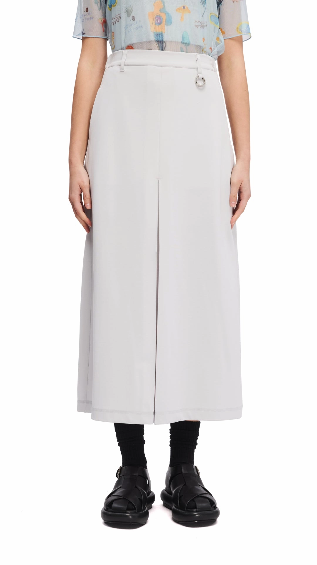 Pleated Midi Skirt Subtle Mood