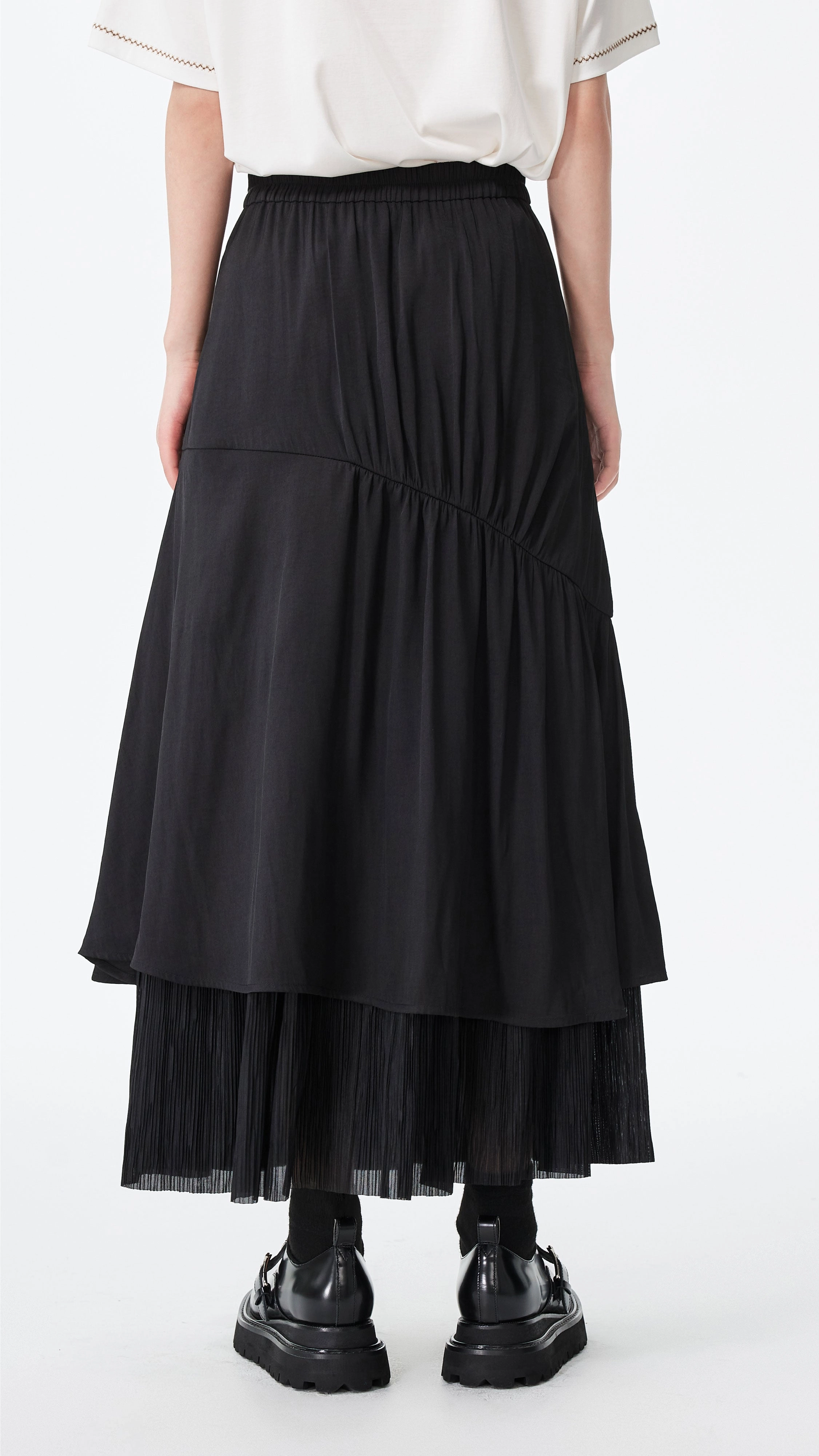 Pleated Patch Skirt mix and match