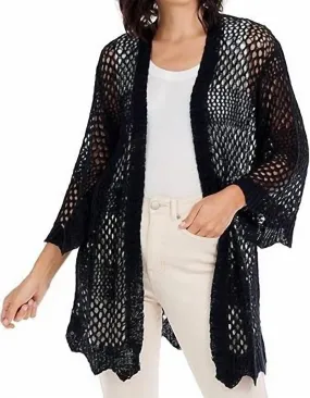 Nella Cardigan In Black Casual Layer
