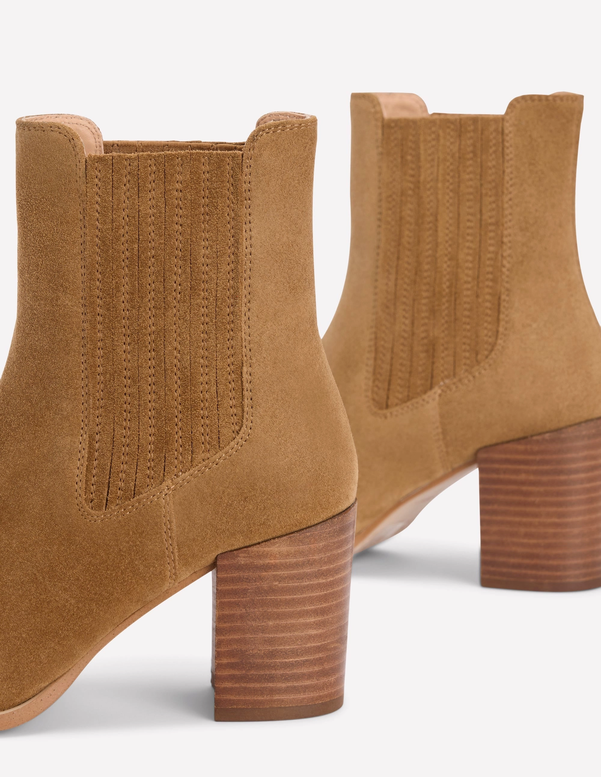 Comfortable Straps Point Casual Ankle Boots-Caramel