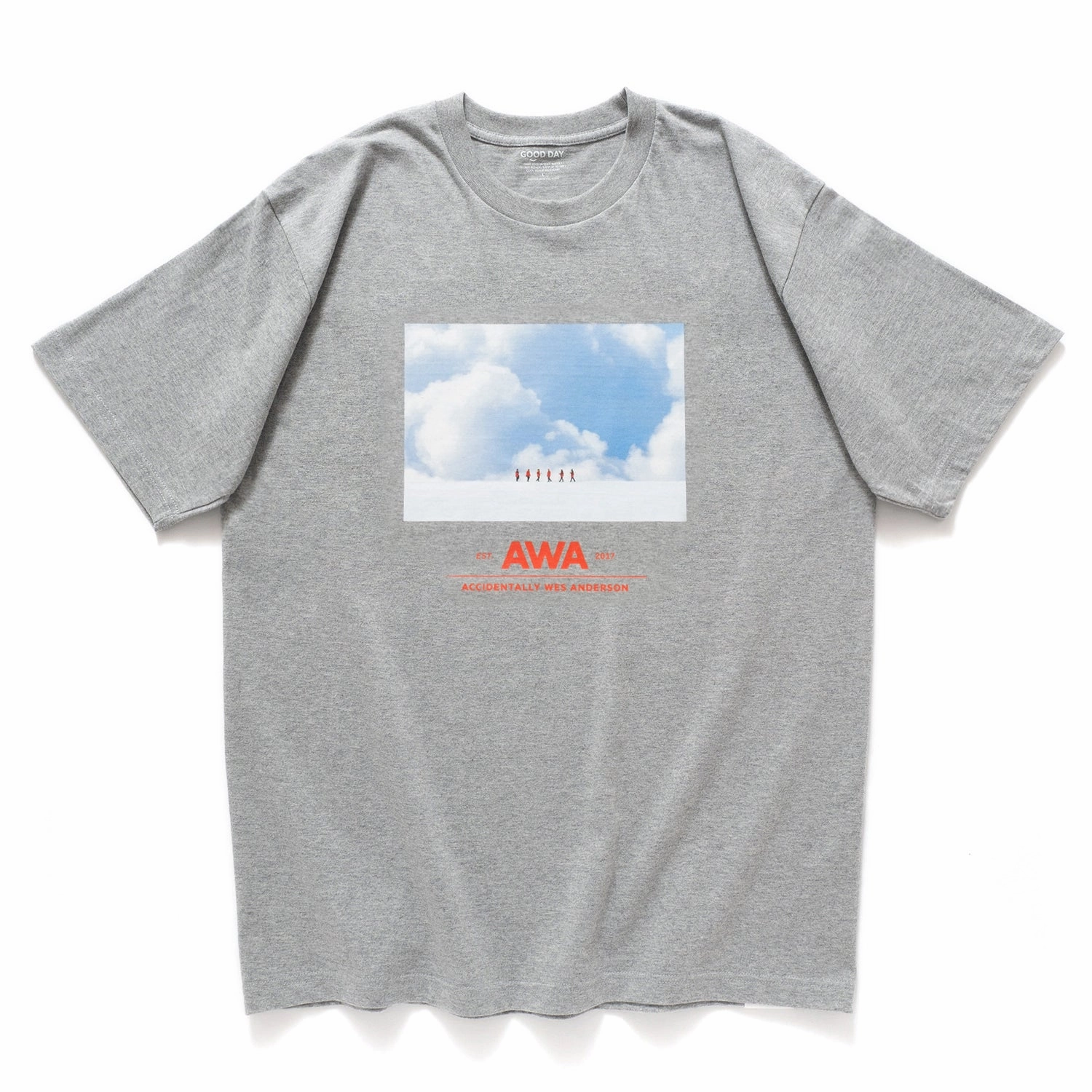 (EX633) Port Charcot Print Tee Comfortable Wear