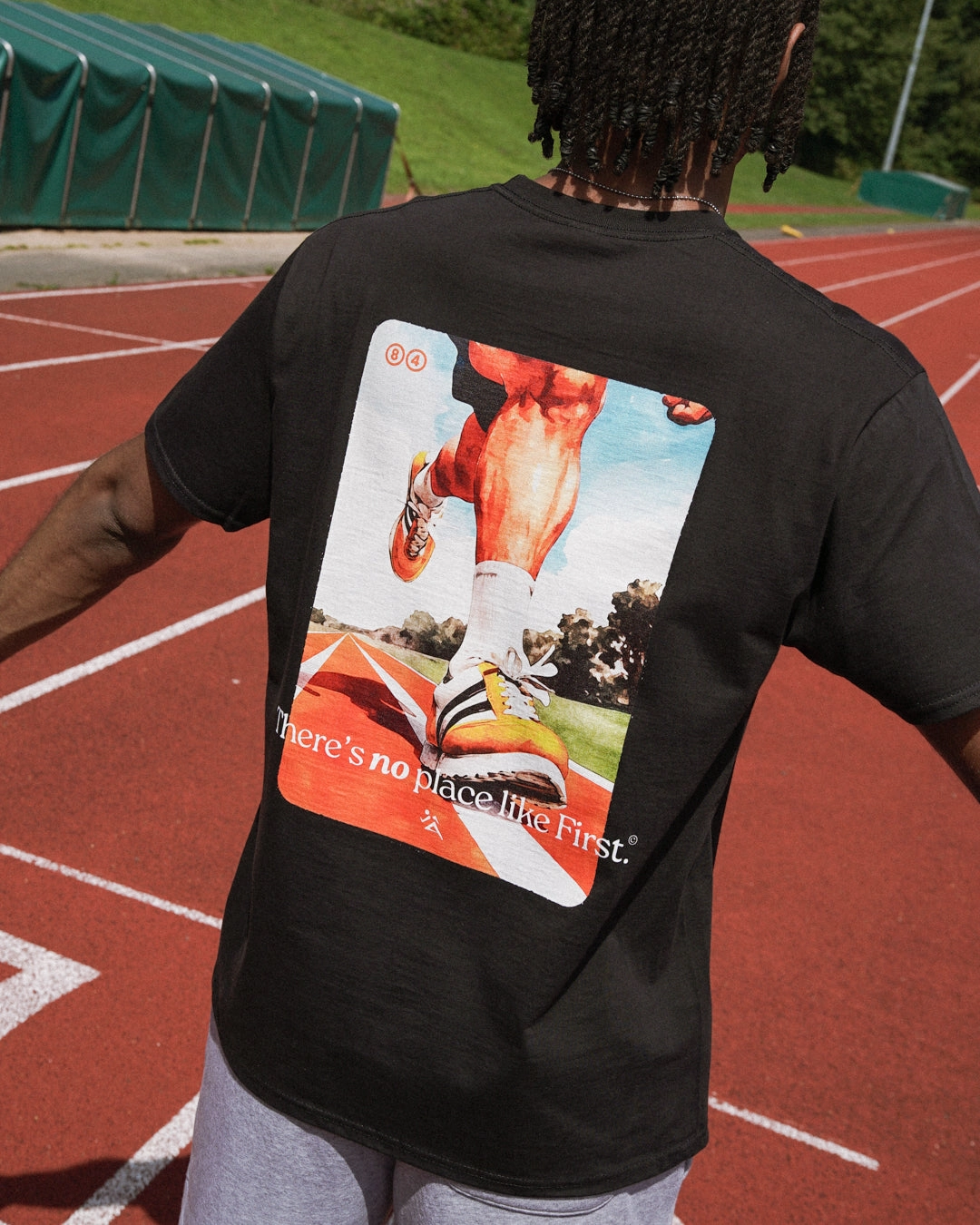 Vice 84 'First Place' Tee - Black Non Shrink Material Minimal Outfit